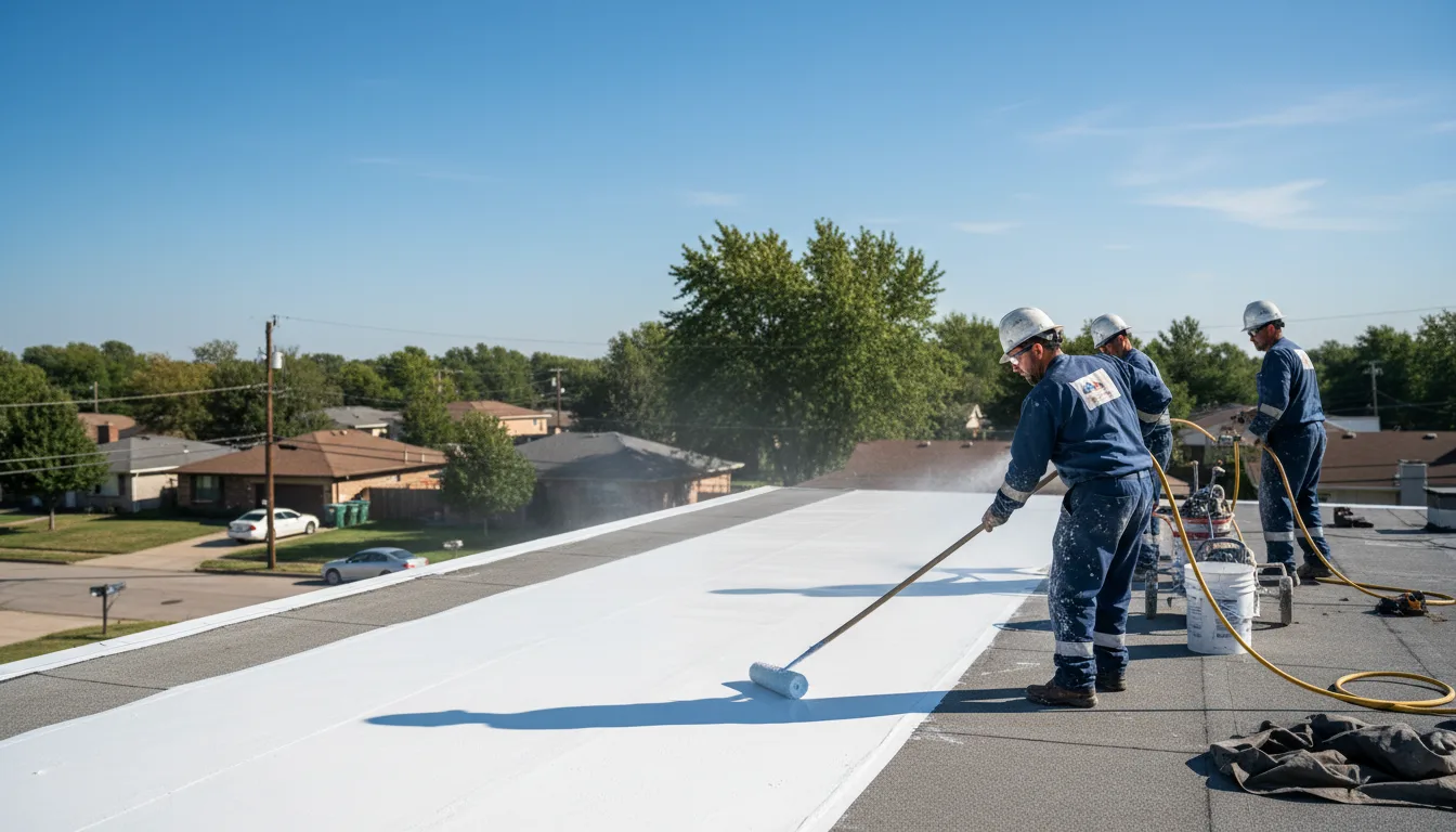 Commercial roof coating in Browning, IL near me